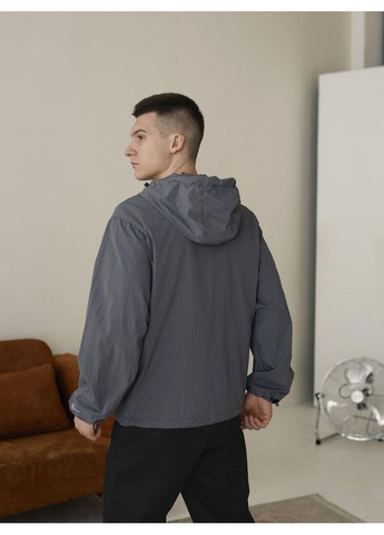 Серая демисезонная мужская демисезонная куртка плащевка серая Freedom