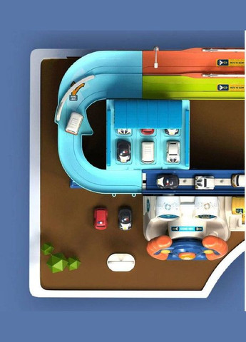 Дитячий двоповерховий ігровий паркінг T904А з кермом Fun Game (327796933)