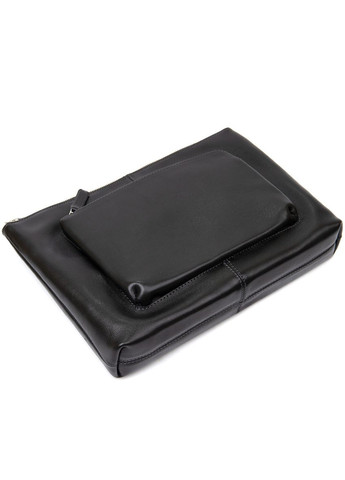 Шкіряна сумка для ноутбука чорна розмір 36х25х1,5 см 11437 Grande Pelle (362418245)