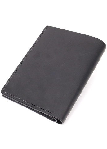 Кожаное портмоне с монетницей и держателем для AirTag мужское черное (sku_11623) No Brand (327819626)