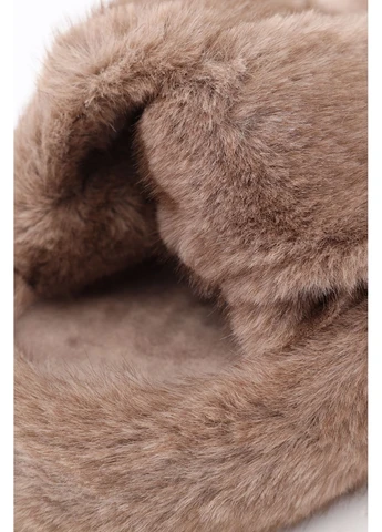 Коричневые тапочки комнатные женские цвет коричневый cb-00295371 No Brand