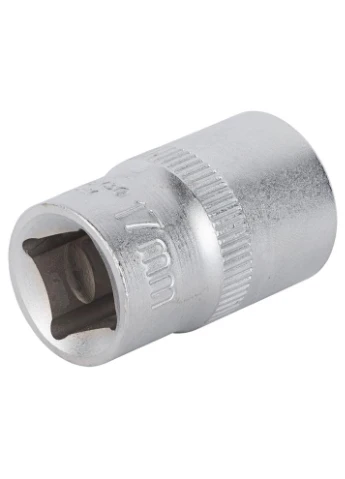 Насадка шестигранна коротка 1/2" 17мм CrV mid (6071171) Sigma (386216723)