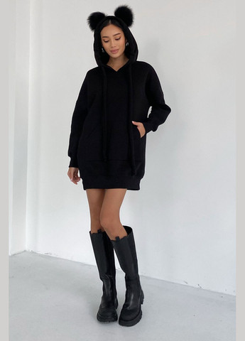 Черное повседневный, кэжуал платье Liton