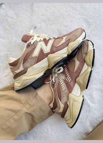 Кроссовки женские New Balance 9060 Brown/Caramel | Нью Беланс 9060 коричневые No Brand коричневые демисезоны (340116922)