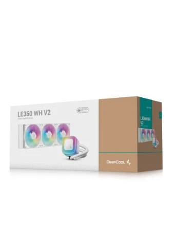 Система жидкостного охлаждения LE360 WH V2 (R-LE360-WHAMMN-G-2) DeepCool (396310438)