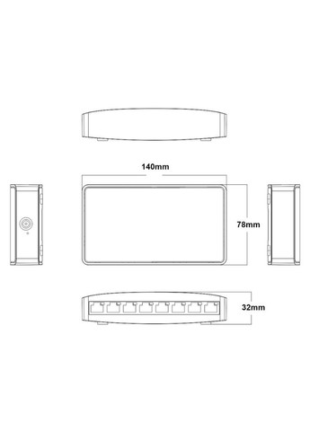 Коммутатор сетевой ONVH3008S ONV (301089194)