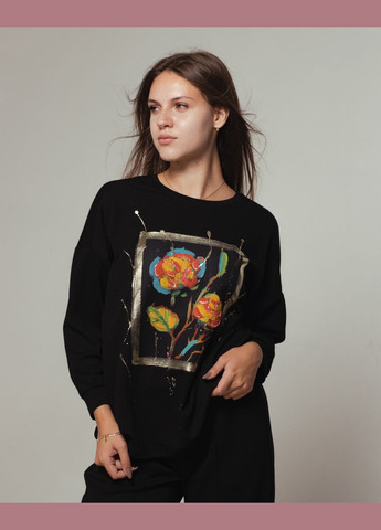 Костюм жіночий чорний (кофта, штани) Butella (302209599)