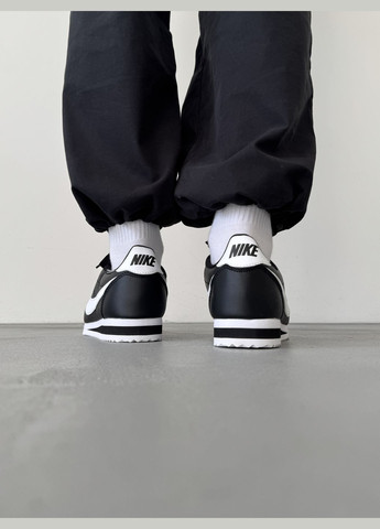 Чорні Осінні кросівки чоловічі і жіночі nike cortez black | найк кортез чорний No Brand