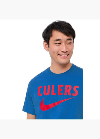 Розовая футболка мужская fcbnk hm swoosh tee pink dj1357-403 Nike