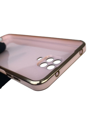 Чехол для Redmi Note 9 Pro с защитой камеры с золотой окантовкой на редми нот 9 про пудровый gs1 Xiaomi (366234292)