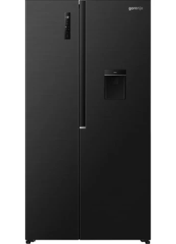 Холодильник 541л черный с диспенсером воды генератором льда NoFrost+ Gorenje
