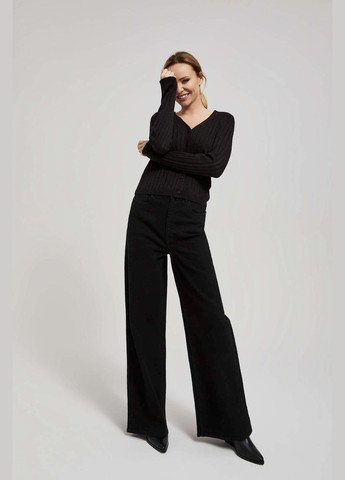 Черный зимний свитер Moodo