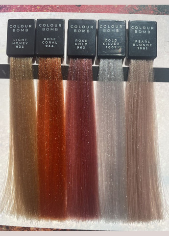 Тонувальний бальзам для волосся з кератином Colour Bomb 906 Power Pink 200 мл idHair (331868704)