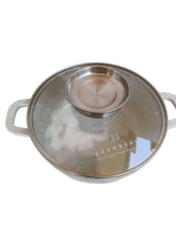 Каструля з кришкою із мармуровим покриттям EB-3953 24 см 4.5 л (EB-3953) Edenberg (387008332)