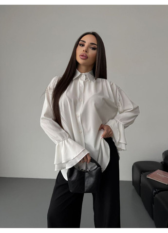 Молочна жіноча блузка Asi.Store.ua