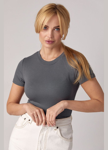 Короткая трикотажная футболка Liton - (296988297)