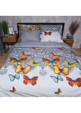 Комплект постельного белья Микросатин Premium «» Полуторный 143х210 наволочки 4х70х70 (MS-820008139) Moon&Star Butterfly Dream (356113790)
