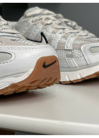 Белые демисезонные кроссовки мужские и женские nike p-6000 white black | найк п-6000 белые No Brand