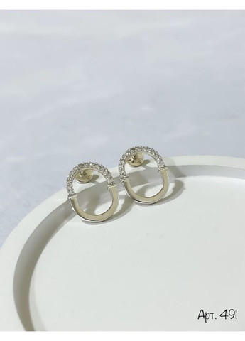 Серебряные серьги с куб. No Brand (354721938)