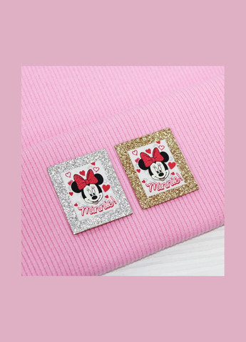 Нашивка з глітеру "Minnie" срібного кольору (7362) No Brand (335811101)
