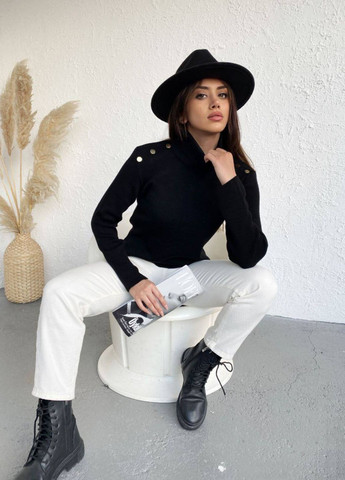 Базовий светр-гольфік з ґудзиками Tik-Tak (322504606)