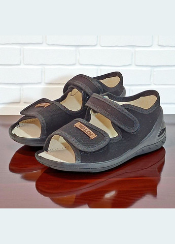 Ортопедичні відкриті тапочки капчики текстильні босоніжки на липучках валді Адам Waldi (345647863)