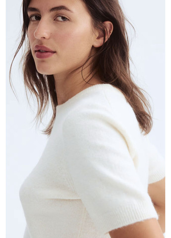 Кремовий демісезонний светр з вовною H&M basic