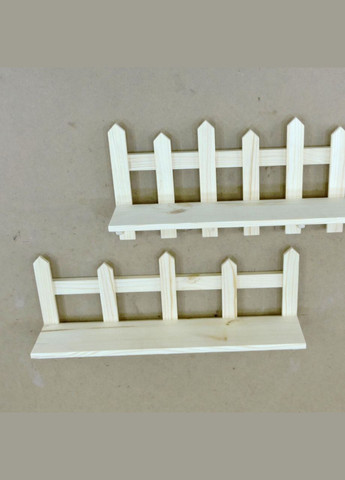 Полиця настінна для квітів з дерева Сорокаба 60-90 бланже (ЦВС-60905101) No Brand (328227409)