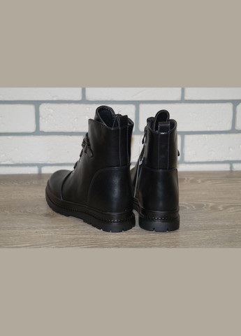 Черные повседневные зимние зимние ботинки черные Bessky