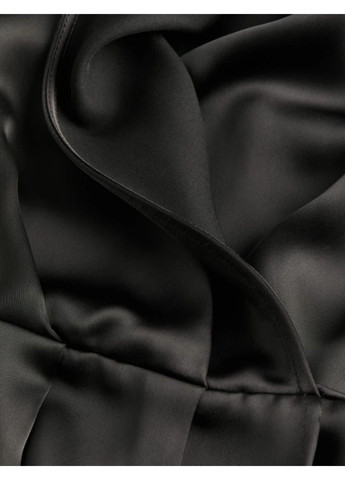 Чорна коктейльна жіноча атласна сукня н&м (58000) xs чорна H&M