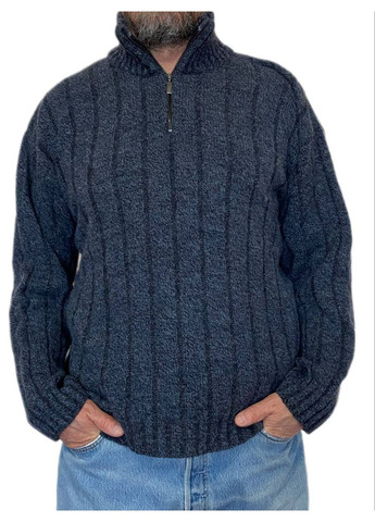 Комбинированный демисезонный свитер с молнией Berta Lucci
