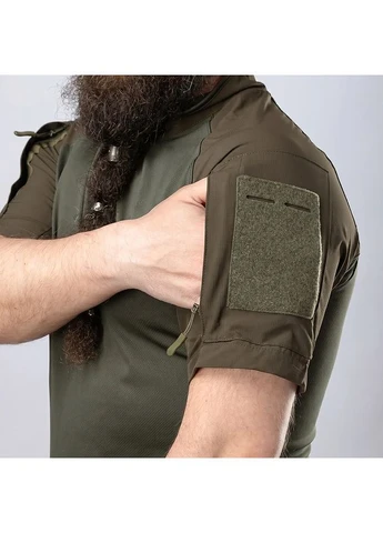 Тактичний літній костюм з убаксом Raider Core короткий рукав та шортами Rip-Stop PolyCotton SPECPROM. Олива( ) (00000007665) Combatant (397307226)