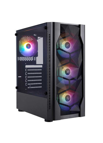 Корпус D4-BK-4F1 Black без БП 1STPLAYER (342331206)