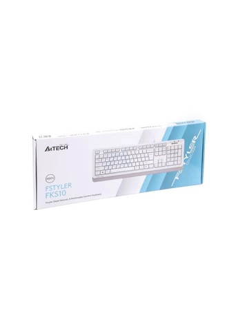 Клавіатура (m11791) A4Tech FKS10 USB White (377780520)