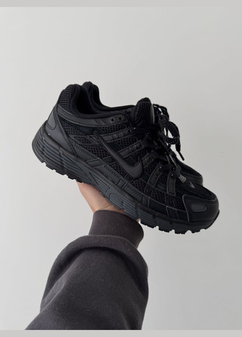Чорні Осінні кросівки чоловічі і жіночі nike p-6000 black | найк п-6000 чорні No Brand