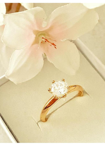 Позолочені Сережки-гвоздики + Кільце р.15, 16, 17, 18, 19, 20. Позолота No Brand (364502951)