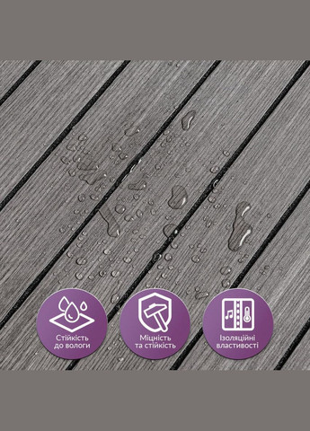 Покриття вінілове самоклеюче 3D рейки 600х600х2,8мм Металевий попіл SW-00002196 Sticker Wall (329898144)