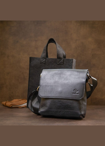 Сумка чоловіча через плече шкіряна 11433 Темно-синій Grande Pelle (302008874)