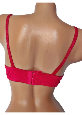 Бордовий балконет бюстгальтер Fiona Bella з кісточками