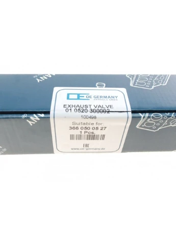 Клапан (выпуск) MB OM 364-366 (36x10x140.5) 01 0520 300002 UA63 No Brand (345778901)