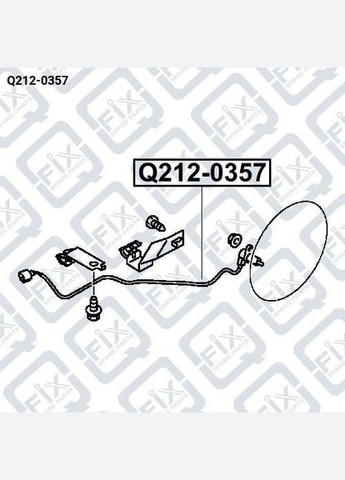 Датчик ABS задний левый Q212-0357 Лансер MR569781 Q-FIX Lancer (345739216)