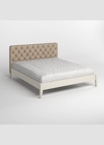 Односпальная деревянная кровать Рим ДК (S2005Y50R) /Аляска 23 (Бежевый) Б3 90х190 см (MBG-5232) Mebigrand (366086572)