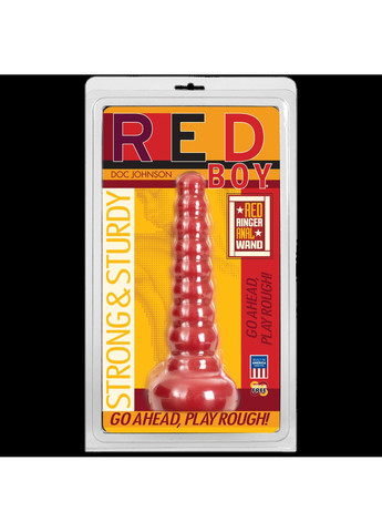 Анальна пробкавтулка Red Boy-Red Ringer Anal Wand, Макс. діаметр 4,5 см Doc Johnson (297586938)