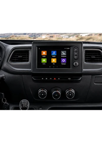 Штатна магнітола для Renault Master 2019-2024 S3 QLED 9" Android 8-ядерний 1.6ГГц 4x64Гб SIM-картка 3G/4G 7388 4x45W ASP TM2313 DriveX (401892381)