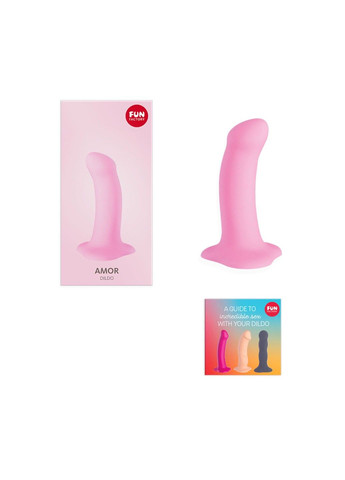 Фаллоимитатор AMOR розовый длина 14,6 см диаметр 3,7 см изогнутый искусственный член Fun Factory (314871667)