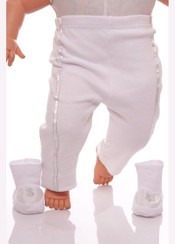 Белый демисезонный костюм на крестины s 62 см (29132) BABYKROHA