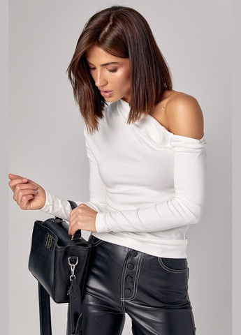 Женская трикотажная кофта с вырезом на плече Lurex (304204726)