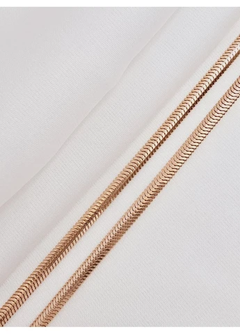 Золотий ланцюг «Снейк» (плоский) SOVA (55см) 5004071101-1л 6.10, 55 SOVA jewelry house (355795763)