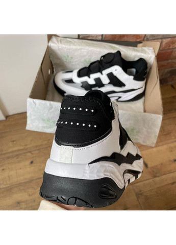 Чорні Осінні кросівки чоловічі adidas niteball black white 3 адідас найтбол No Brand