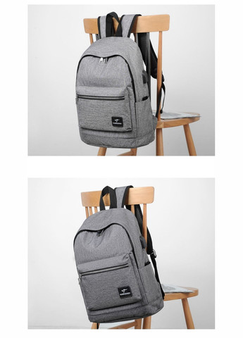 Чоловічий рюкзак-кенгуру Columbia великої місткості з USB виходом сірий Senkey&Style (272151503)